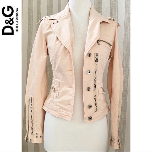 Dolce & Gabbana Jackets & Blazers - Dolce & Gabana Peach Studded Jacket Sz. 4 (38)